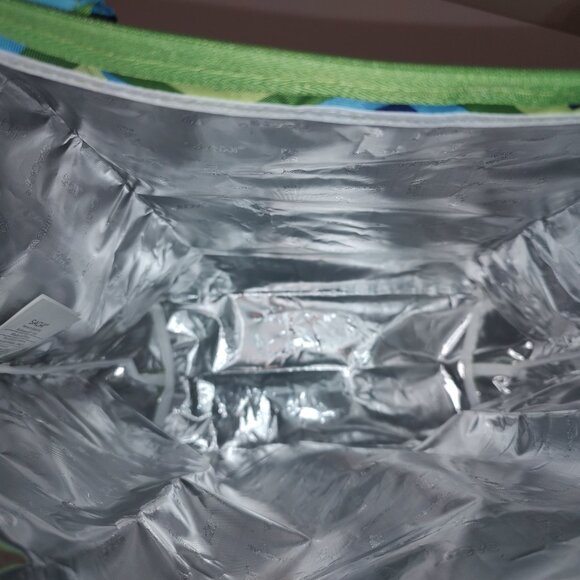 Sachi Reusable Insulated Grocery Zip Tote Pocket Foldable 15 x 16-Good condition - Picture 6 of 9